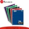 2019 stationery A4 Spiral College Wide Ruled Spiral Notebook journal planner 140 sheets Low price Direct from Yiwu Factory