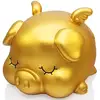 Ceramic Golden Piggy Bank for Baby Shatterproof Money Bank Very Cute porcelain Sleeping Pig angel