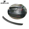 for Tesla Model 3 T style Carbon Fiber Car Rear Trunk Wing Spoiler 16-18