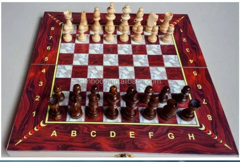 Strong Magnetic Chess Boutique Folding Large Wooden Board Boutique Folding Large Wooden Chess Board