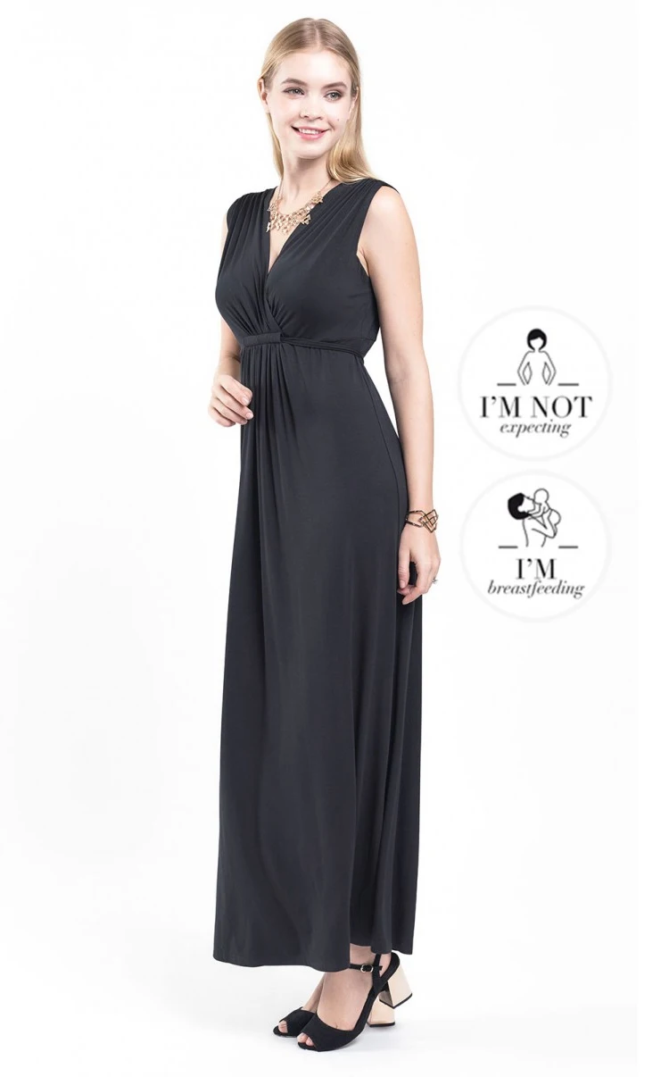 black maxi occasion dresses