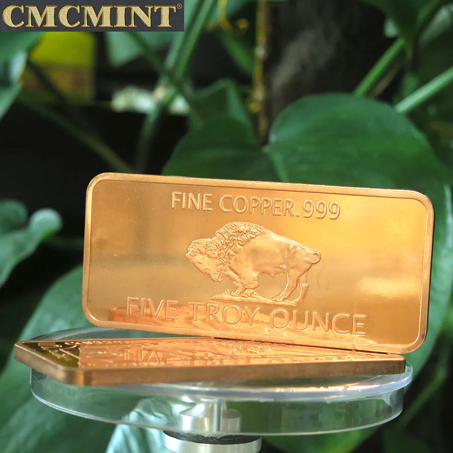 Wholesale 5 Oz 999 Fine Copper Buffalo Bar Bullion Bars Buy Copper