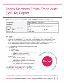 SedEx report