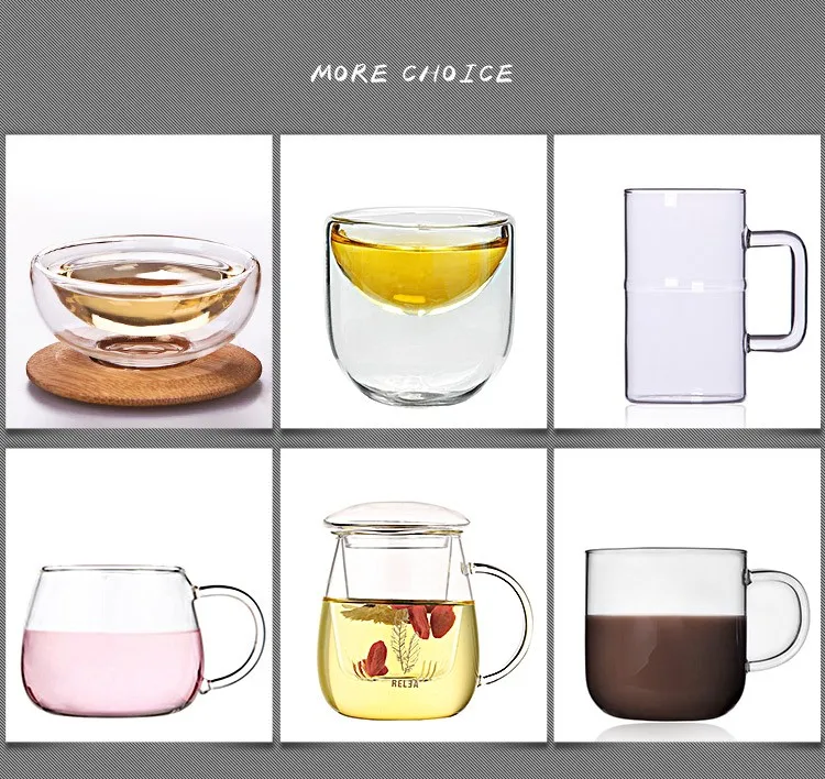 Relea Creative Design Large Capacity 100ml Double Wall Whisky Glass Cup