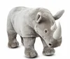 1ft Plush simulation rhino, Grassland animal series plush doll, Come to figure to sample custom