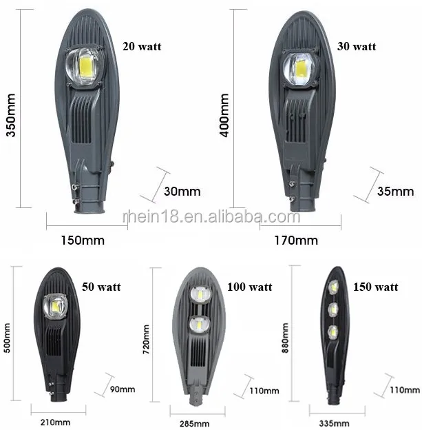 High lumen bridgelux led street light 100V 110V 120v 127V price list