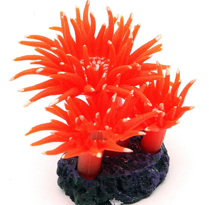 Soft Coral Artificial Silica Gel Sea Urchin Aquarium Decoration Plant