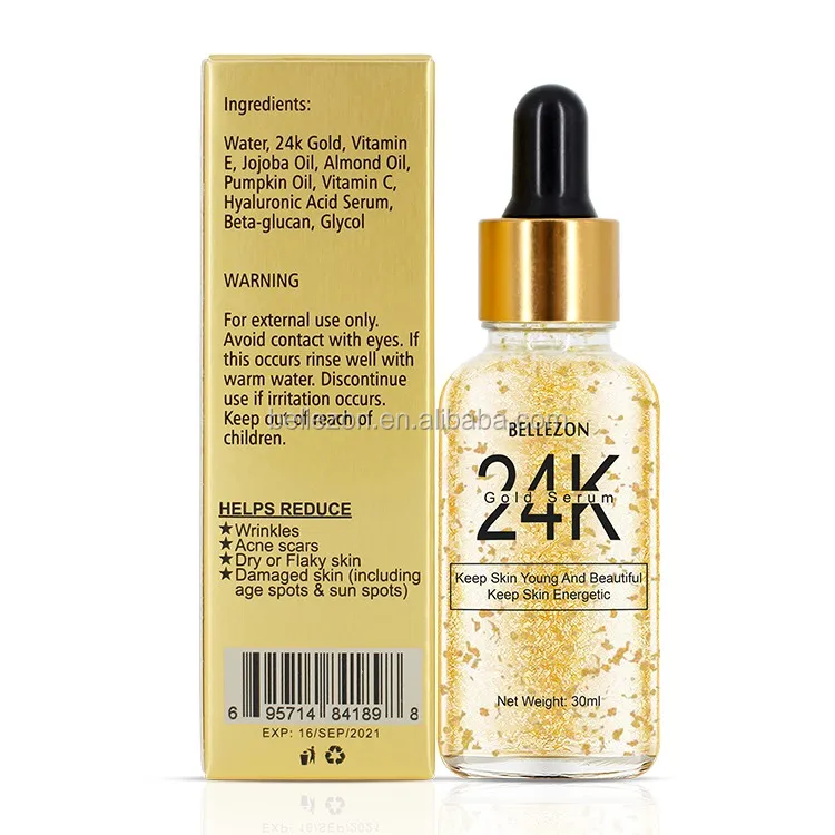 Wholesale Anti Aging Moisturizing 24k Gold Serum With Massage Stick Buy Serum 24kgold Serum