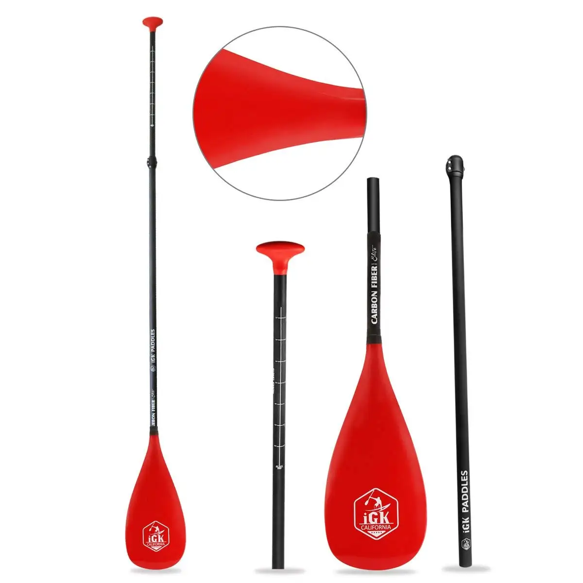 Premium Carbon Fiber Series 3Piece Adjustable Paddle with Protect Bag