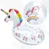 Kiddy Inflatable Unicorn Pool Float - Kids Pool Floats Swim Ring with Safe Handle Water Fun Summer Beach Toys for 3+ Years Old