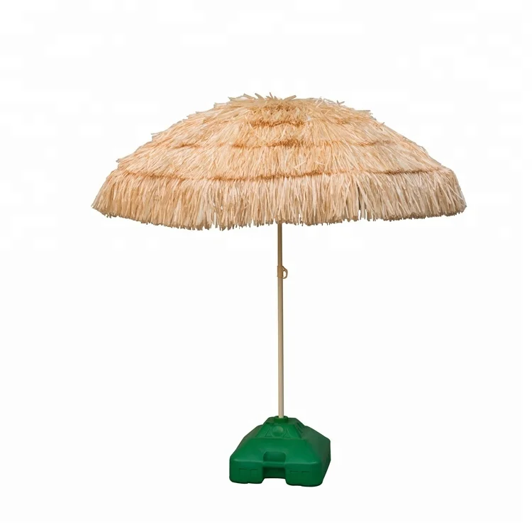 Hawaii Thatched Tiki Straw Outdoor Pp Grass Beach Umbrella With Tassels Buy Straw Outdoor