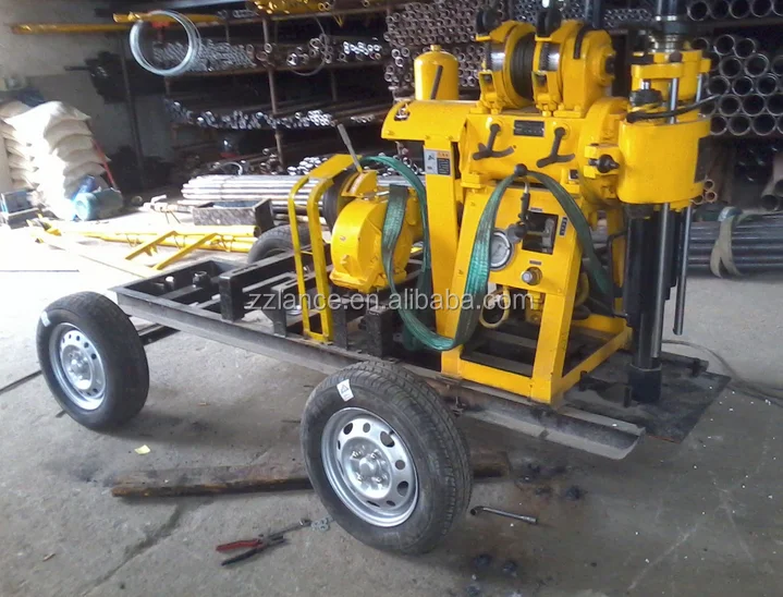 Wheels Configured Borehole Drilling Machine In Kenya / Core Drill Rig