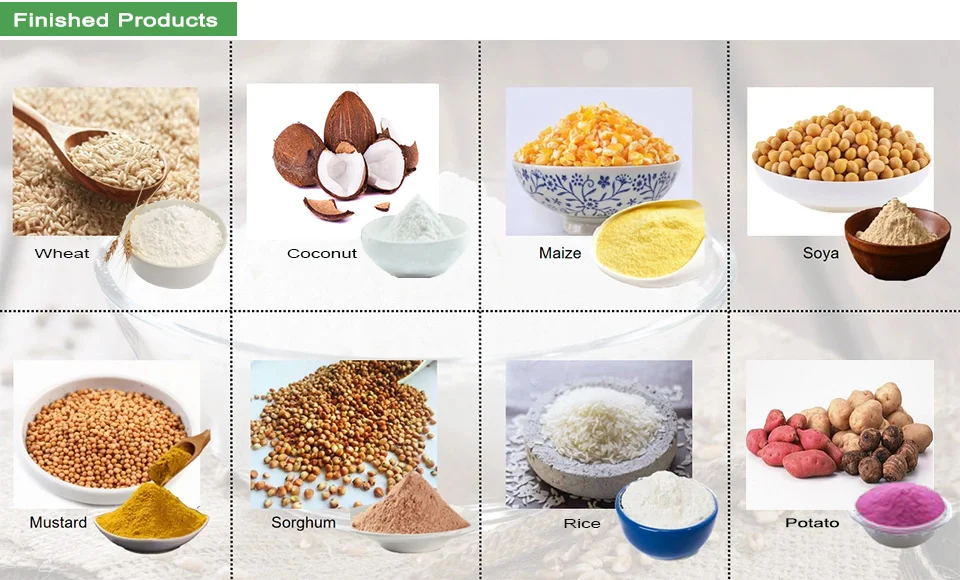 Fully automatic small flour mill 6F220-400 maize corn wheat beans flour milling machine