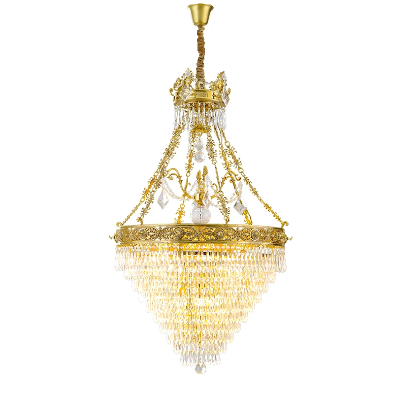 Brass Flush Mount livingroom Light Rain Drop european chandeliers brass ceiling light