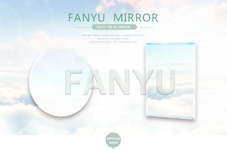Mirror manufacturer supply 5mm beveled wall mirror for bathroom