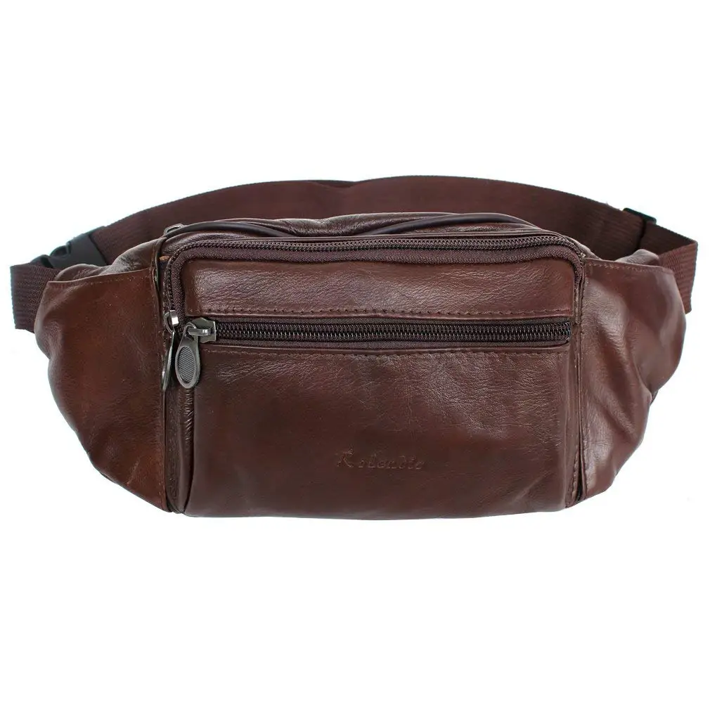 mens leather waist pack
