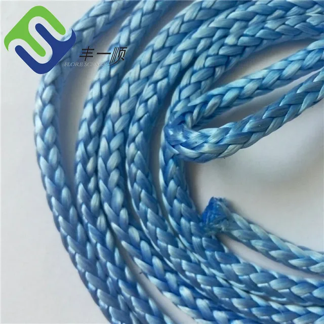 Ukuphakama okuphezulu kwe-12 Strand UHMWPE Intambo eyi-1.5mm yeJacket Synthetic Winch Rope