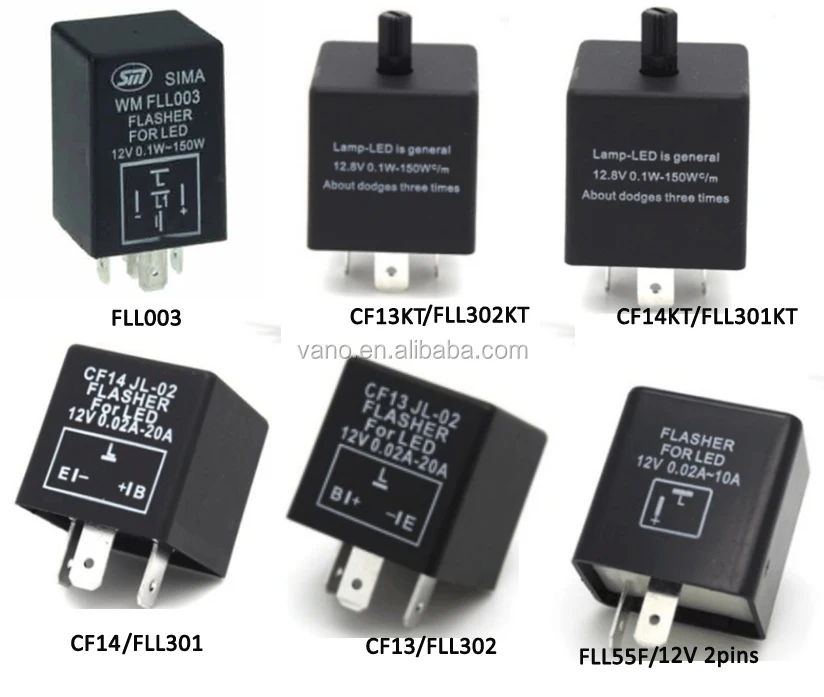 12v auto led flasher relay