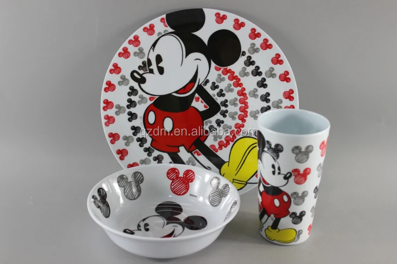 Customeize Logo Melamine Dinnerware set 3pcs