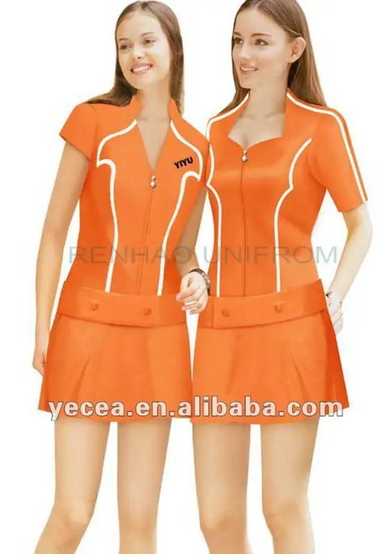 Hot Selled Sales Woman Promotion Uniform Buy Promotion Uniform,Sales