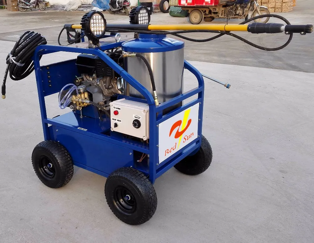 24HP 5000PSI Essence Laveuse Haute Pression Eau Chaude Machine À Laver SousMarine Coque De