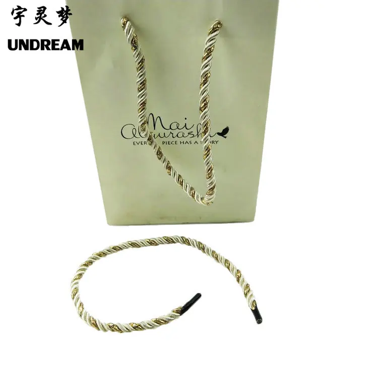 Colorful And Secure Paper Bag Rope Handle Hot Sale Barb End Cotton Twisted Cord And Macrame