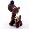 Plush toy key buckle cute puppy stuffed animal decorative keychain toys