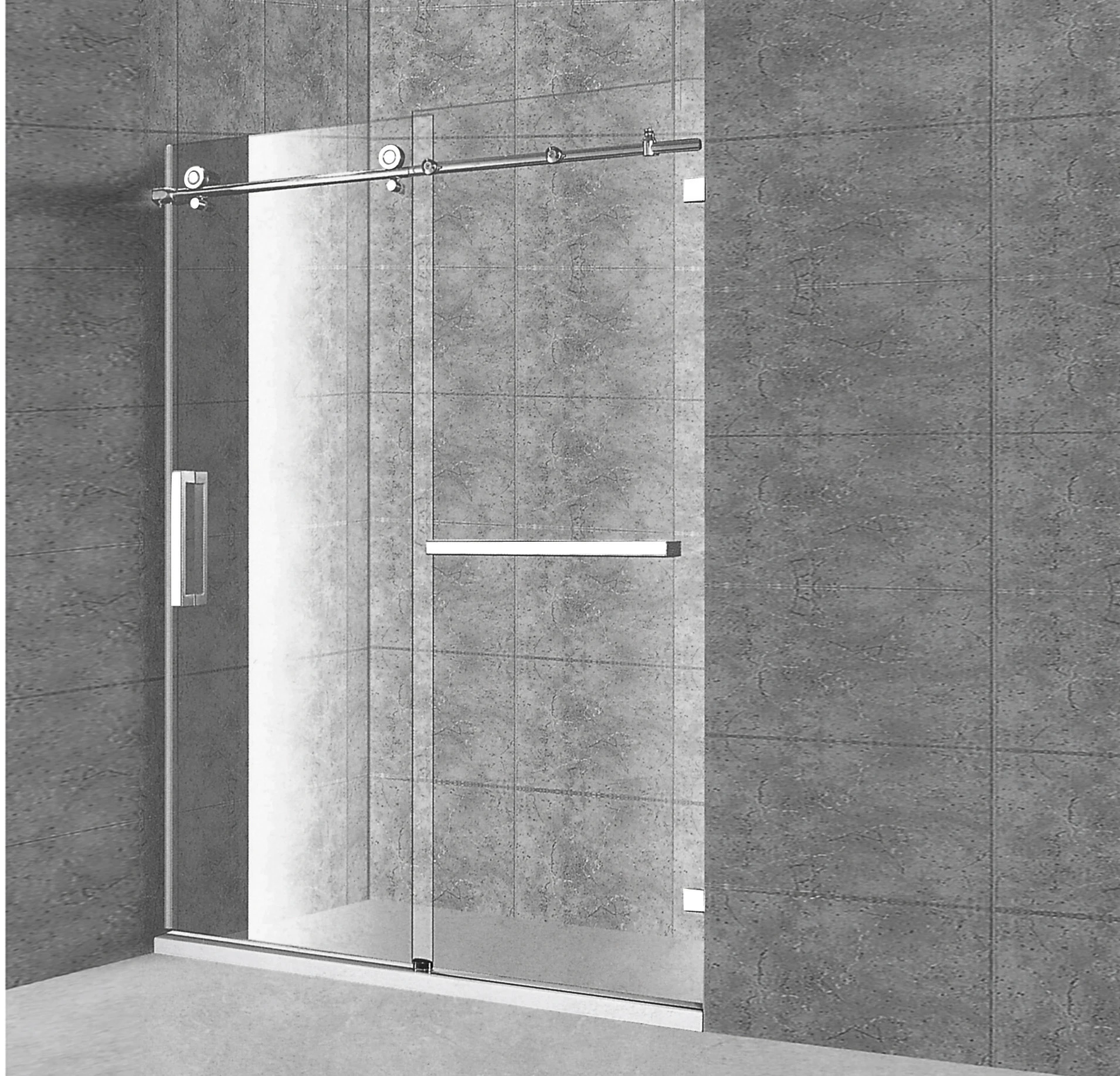 Frameless shower doors