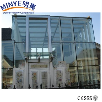 Aluminium Verbundplatte Wandpaneel Gebogene Glasscheibe