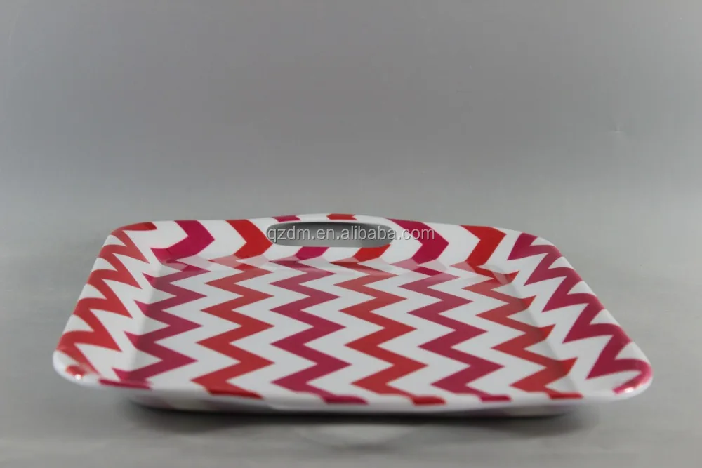 2-Handled Plastic Serving Tray For Exporting
