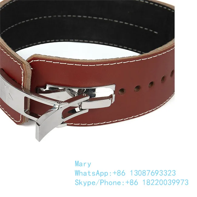 Weight Lifting Lever Buckle Belt/leather Power Weight Lifting Lever