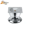 Vintage fashion classic 8 inch furniture legs strong adjustable conventional cup shaped chrome furniture sofa metal base