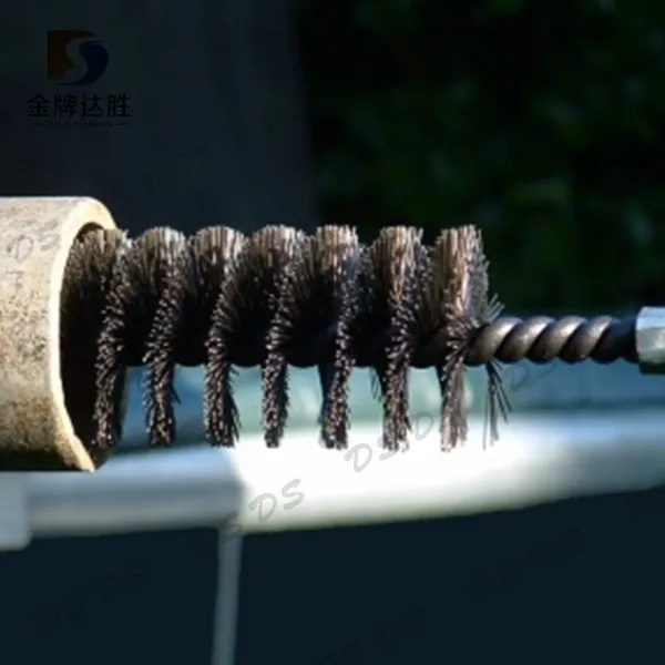 Od 38mm Length 50mm Coil Brush With Shaft For Pipe Tubing Cleaning