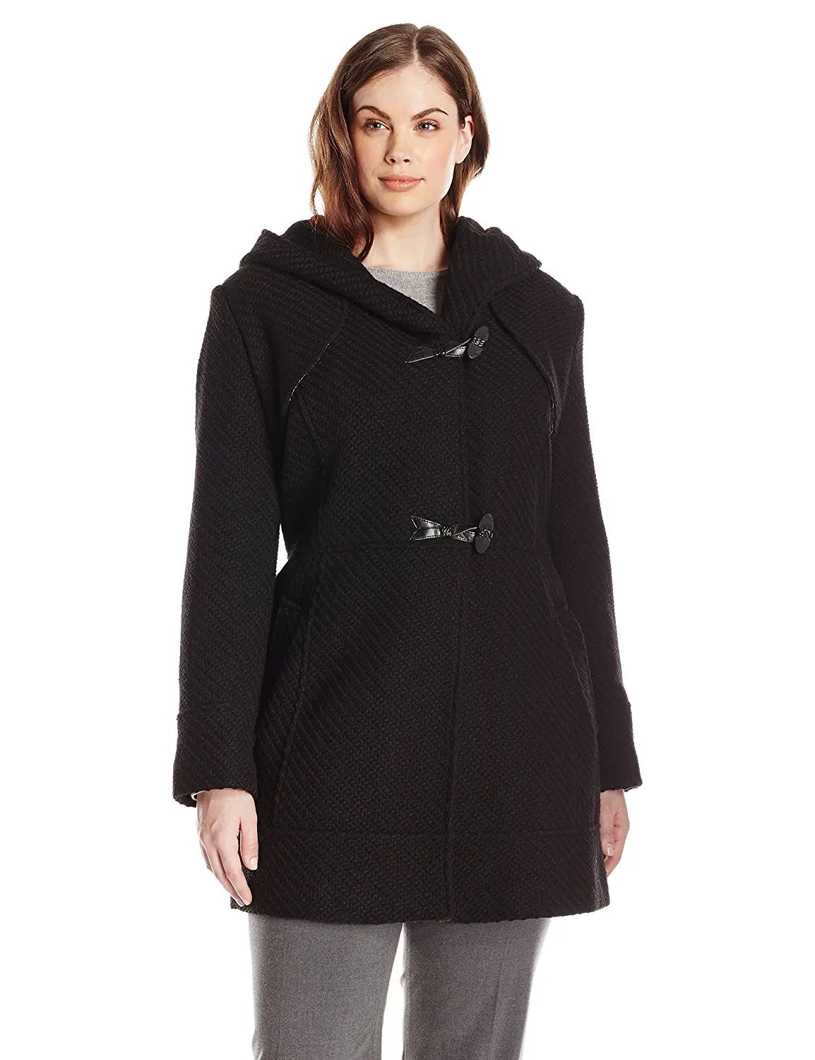 women's plus size toggle coat