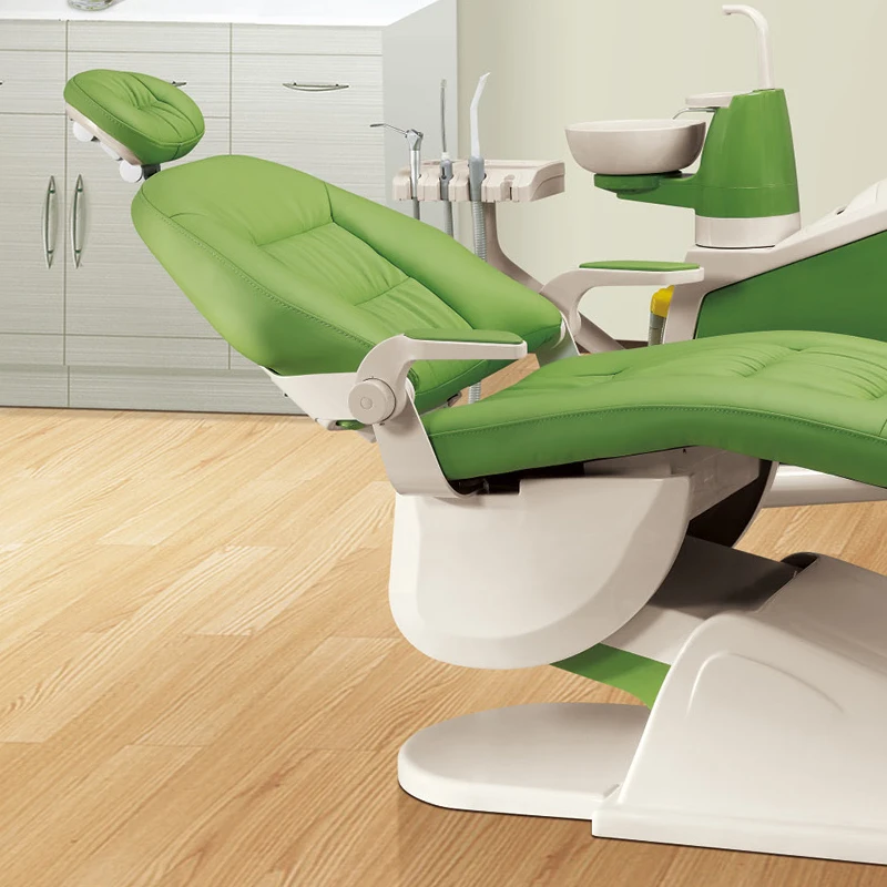Green Color Main Stream Machine Dental Chair Clinic Orthodontic Use