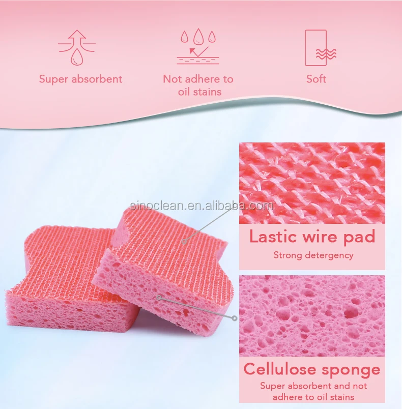 Abrasive Plastic Wire Sponge 3m Sponge Cleaning Cellulose Sponge 11