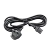 G Mark Gulf countries BS1363 to C15 power cord 8.2 foot G Mark BS1363 fused 3 pin plug to IEC C15 with H05V2V2-F 1.0mm2 black