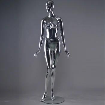 Wedding Dress Mannequin Silver Female Chrome Mannequins - Buy Sexy Semi ...