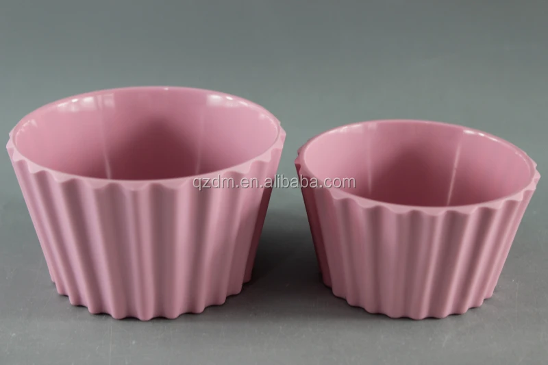 Pink Color Melamine Ice Cream Bowl Plastic bowl Solid color