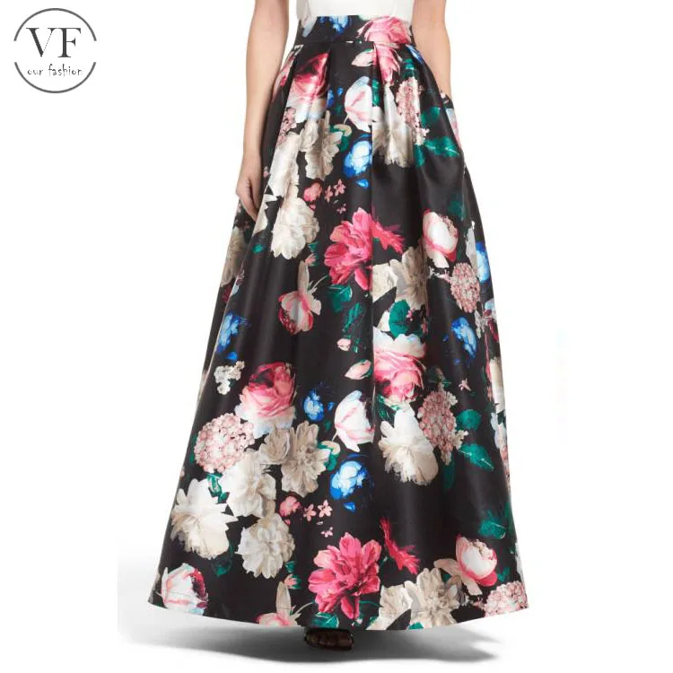 Srhaina Print Skirt Skirts Shorts Blurred Flower Lotus