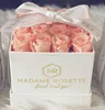 2018 Fancy square gift box flower rose packaging box with lid