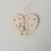 2016Teda Hot sell Hearts with Cut Out Lovers Laser Cut Unfinished Wood Shapes made in China