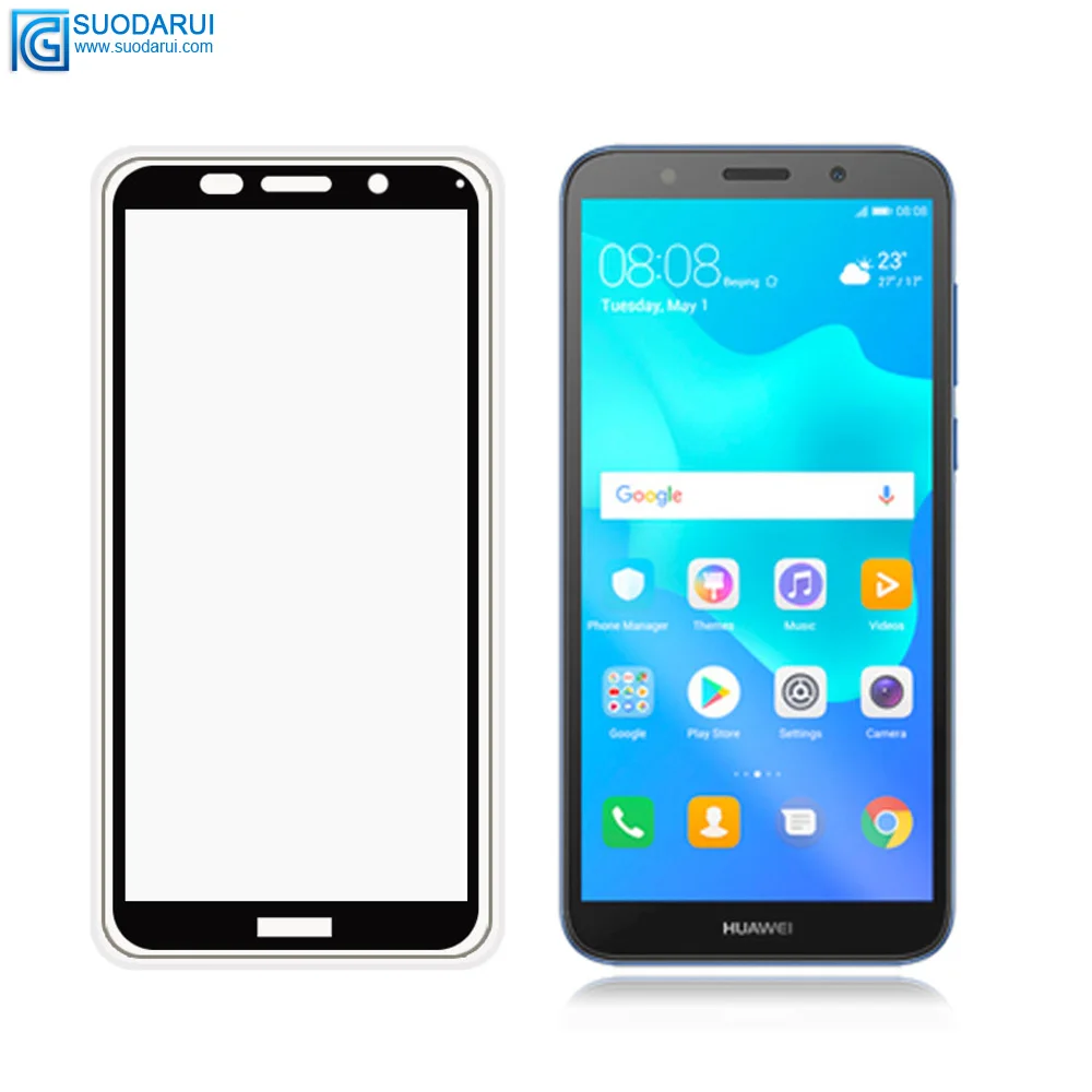 Tempered Glass Screen Protector for Huawei Y5 2018 Full Cover Glue 2.5D 9H film