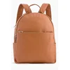 OEM Tan Fashion PU Leather Shoulder Backpacks for Women