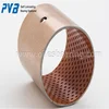 PVB020 textile machines bushing, steel backing and porous bronze with POM material, self lubricating bearings