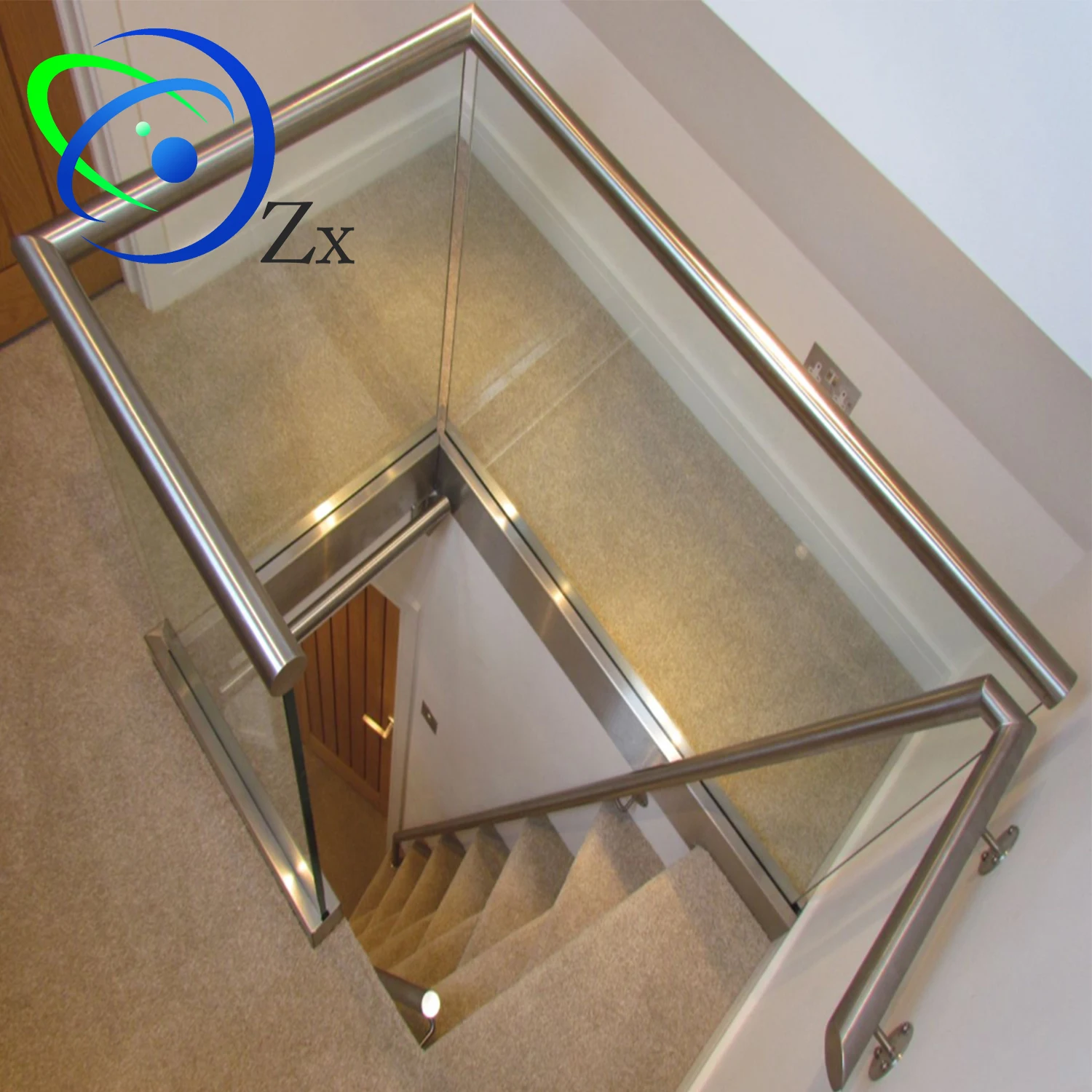 外部无框玻璃栏杆系统阳台/室外甲板栏杆/游泳池围栏