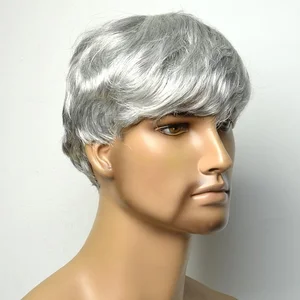 short white wig male