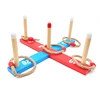 12 pieces rob point kids game toy children educational wooden ring toss toys game set