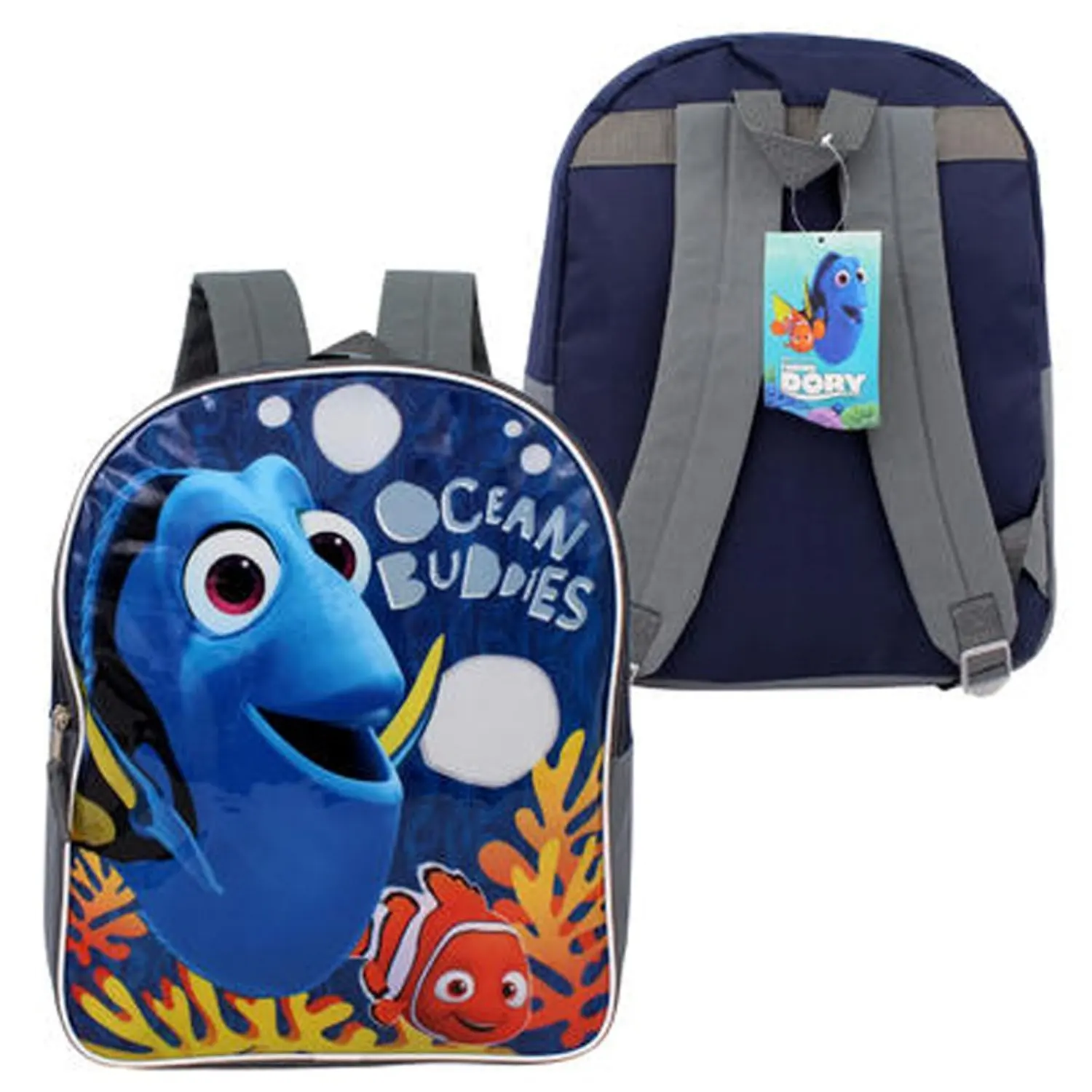 Finding Dory School Backpack Medium 12/" Girls Nemo Book Bag Pink Coral