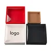 Custom Logo Clear Small Square Plastic PVC Window Box With Kraft Folding Base